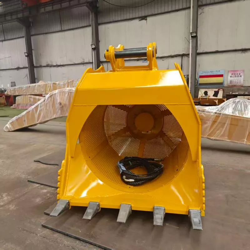 360° roterende zeefbak voor zand- en grindscheiding