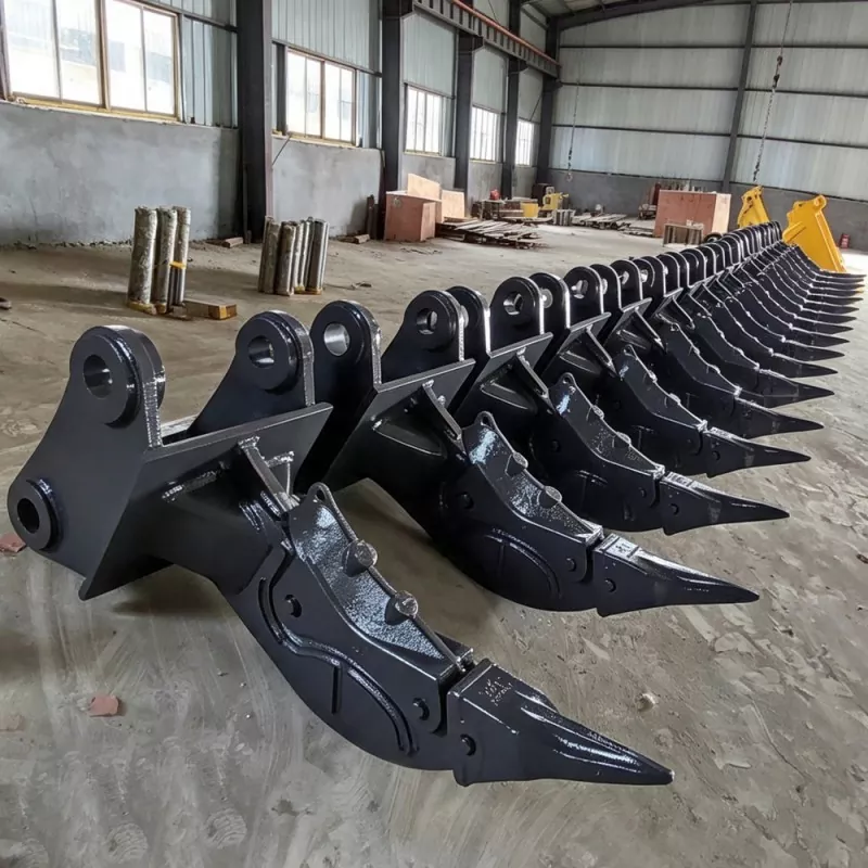 Rotsripper met enkele schacht voor graafmachines